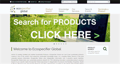 Desktop Screenshot of ecospecifier.com.au